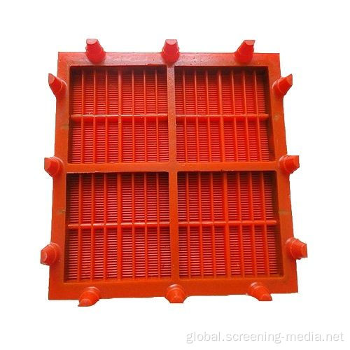 Oilfield Frame Oil Vibrating Sieving Mesh modular mining pu polyurethane vibrating screen panel Factory